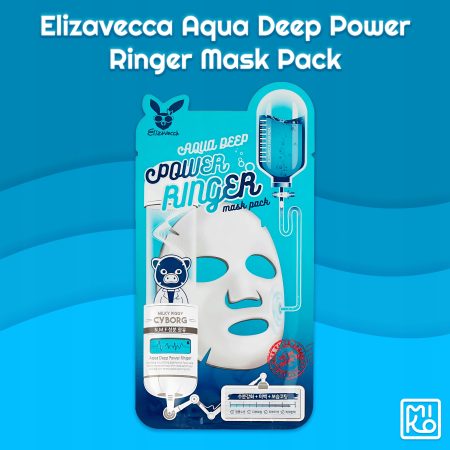 Głęboko nawilżająca maska do twarzy Elizavecca Aqua Deep Power Ringer